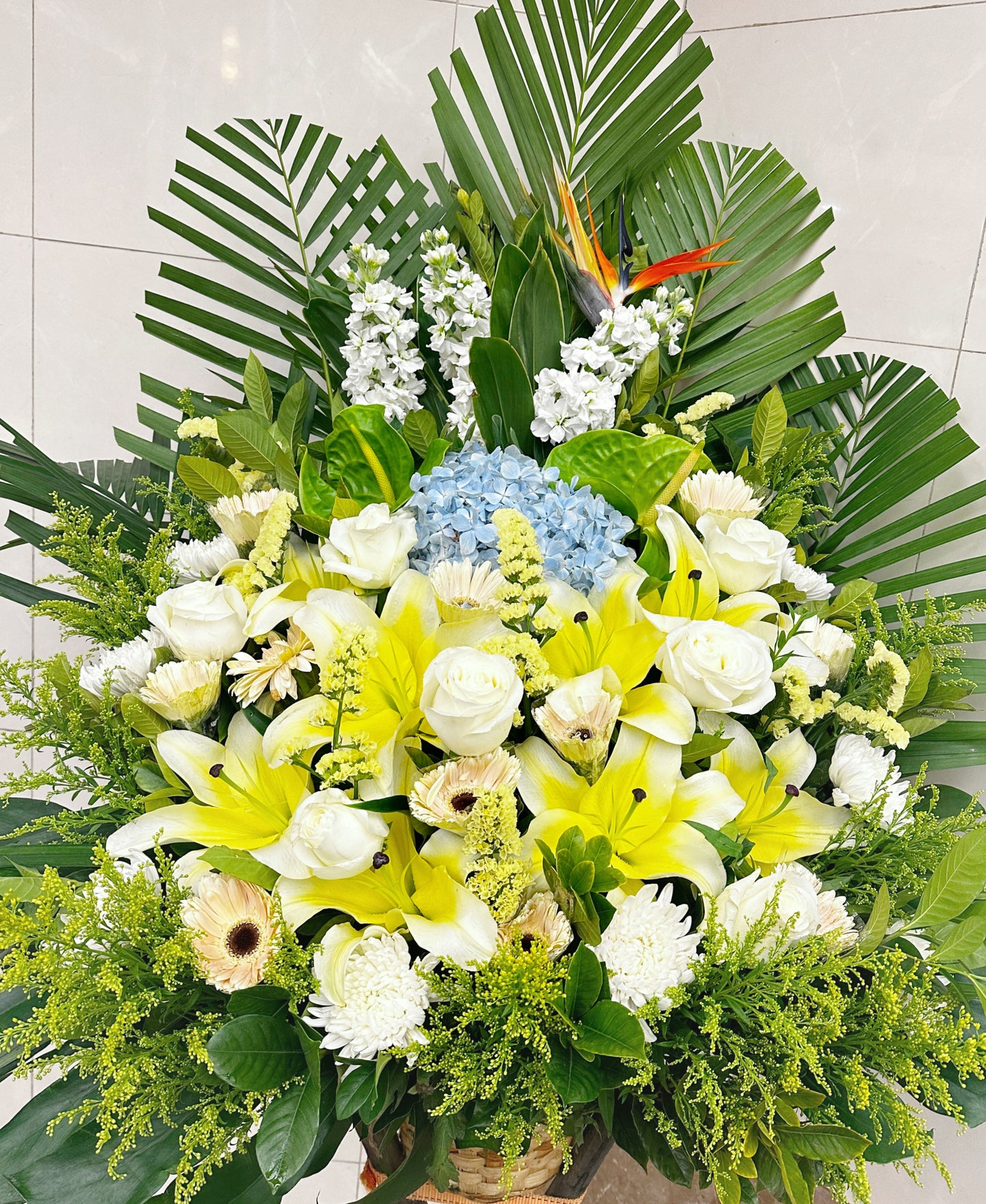 帛事花籃-a33|帛事花籃|帛事花牌・帛事花圈・帛事花店 即日送達|九龍帛事花店