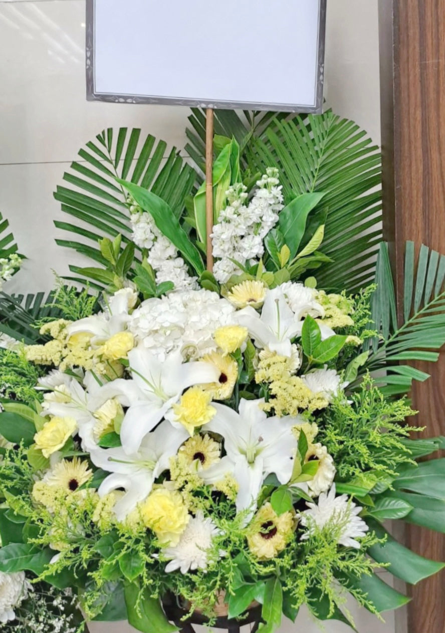 帛事花籃-a26|帛事花籃|帛事花牌・帛事花圈・帛事花店 即日送達|九龍帛事花店