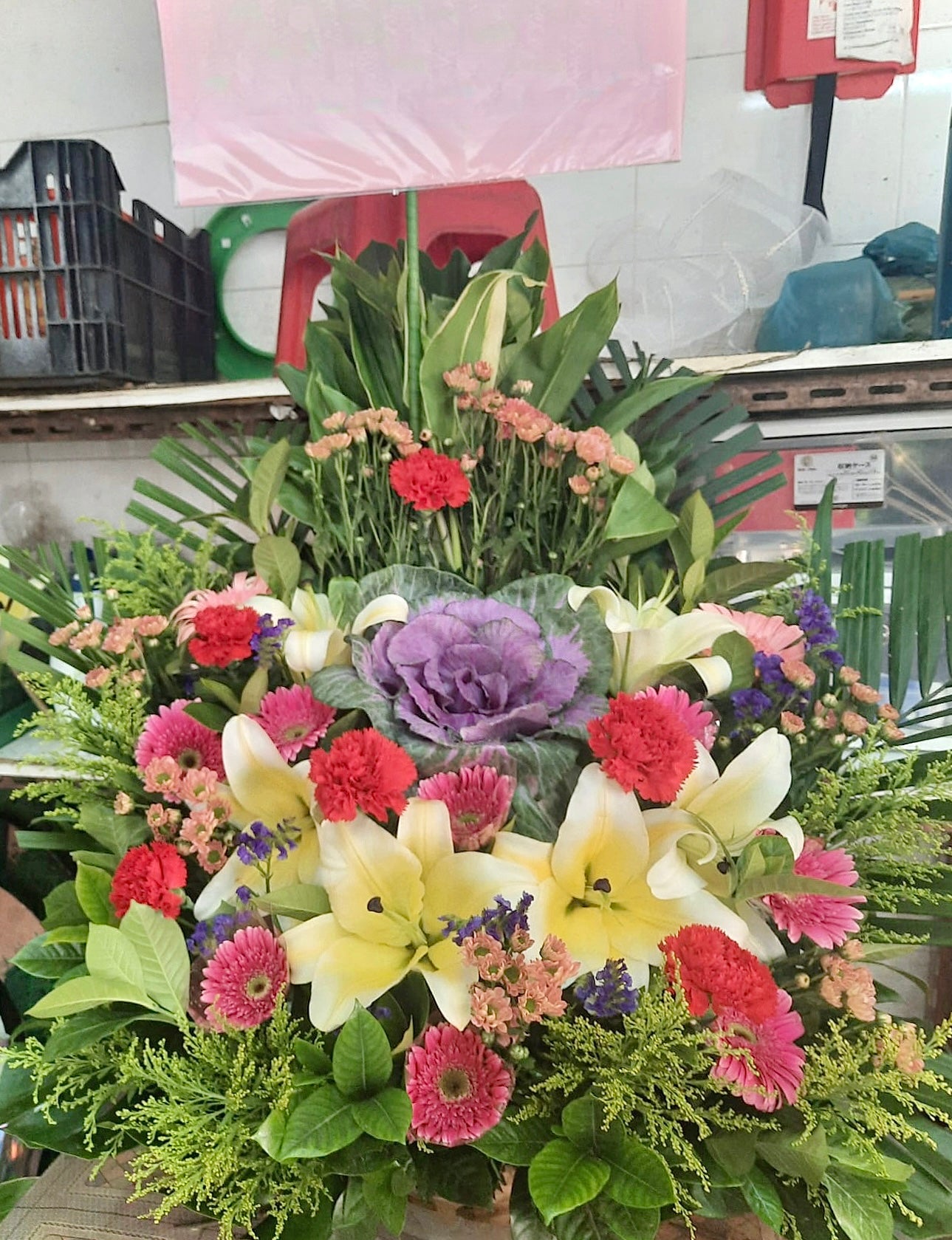開張花籃-e10|開張花籃|開張花牌・開張花・花店 訂製服務|九龍花店 即日送達