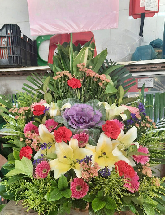 開張花籃-e10|開張花籃|開張花牌・開張花・花店 訂製服務|九龍花店 即日送達