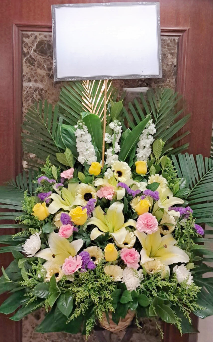 帛事花籃-a29|帛事花籃|帛事花牌・帛事花圈・帛事花店 即日送達|九龍帛事花店