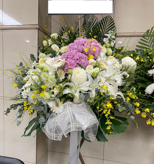 帛事花籃-a48|白事花牌|帛事花籃・帛事花牌 即日送達|九龍帛事花店